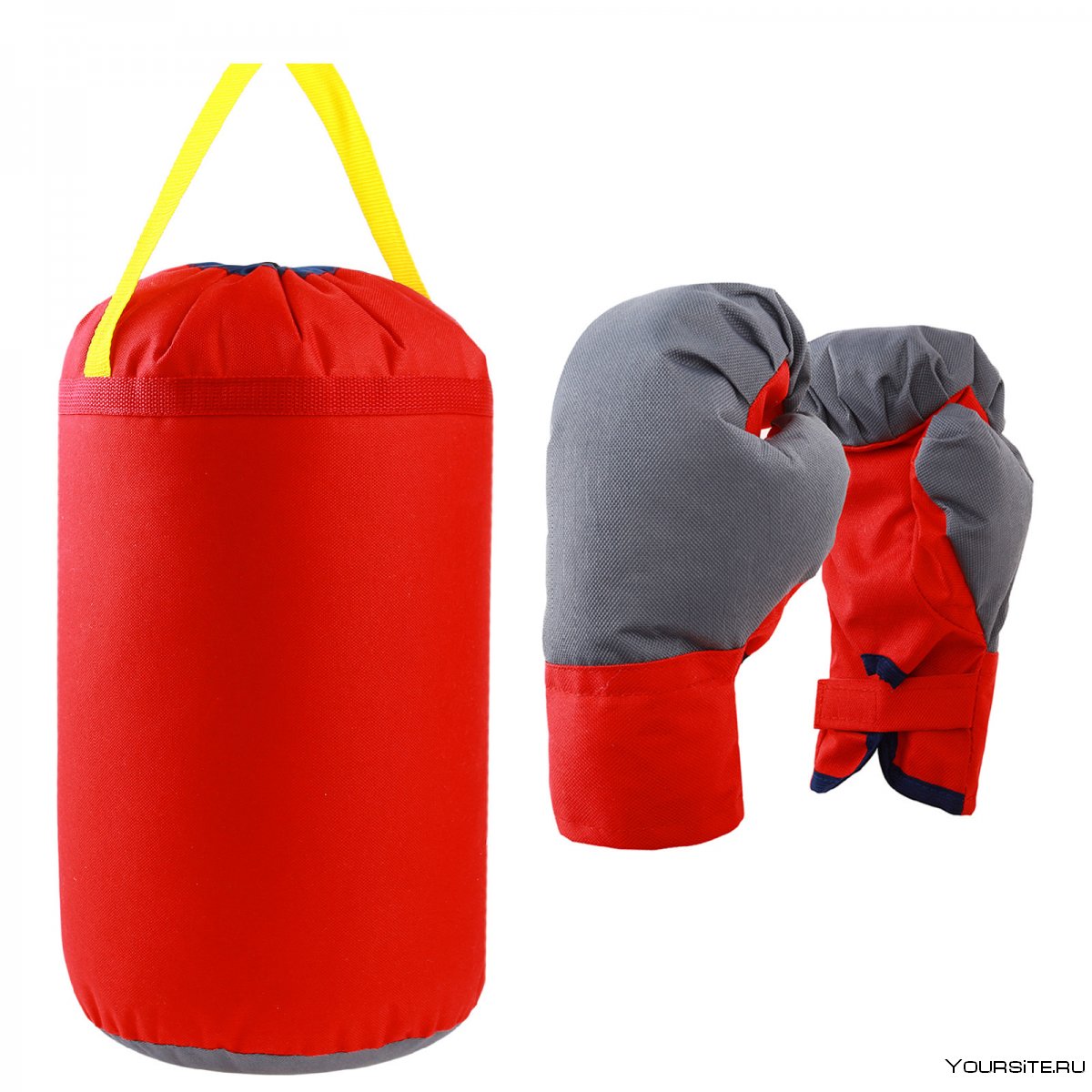 Детский боксёрский набор гигант (перчатки+ груша d25 h80см)