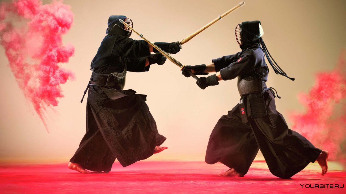 Японское фехтование на бамбуковых мечах кендо