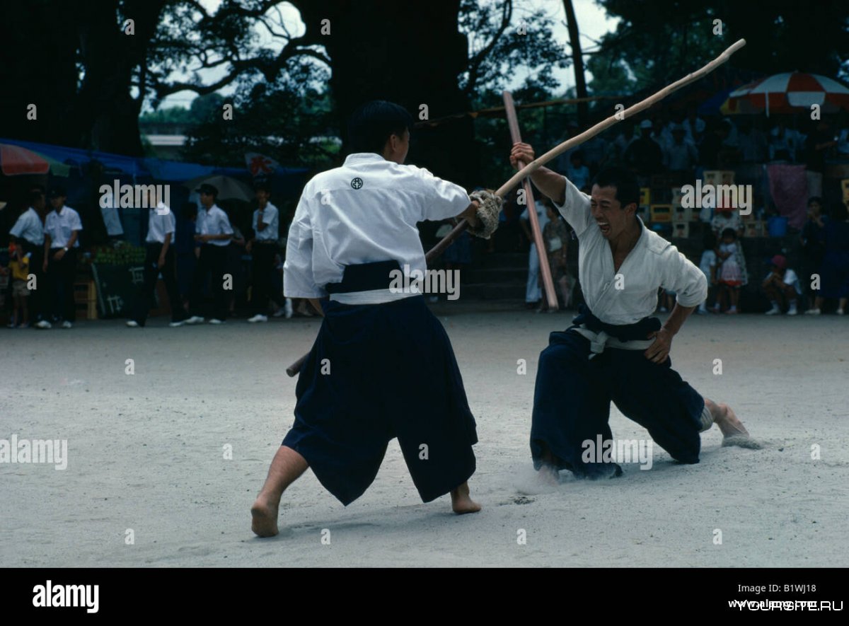 Тренировки самураев в Японии