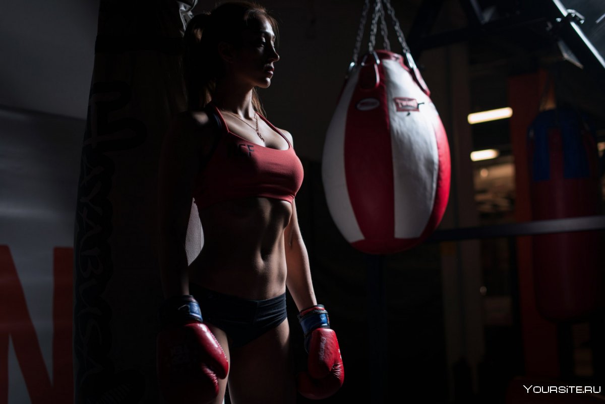 Спортивные девушки бокс