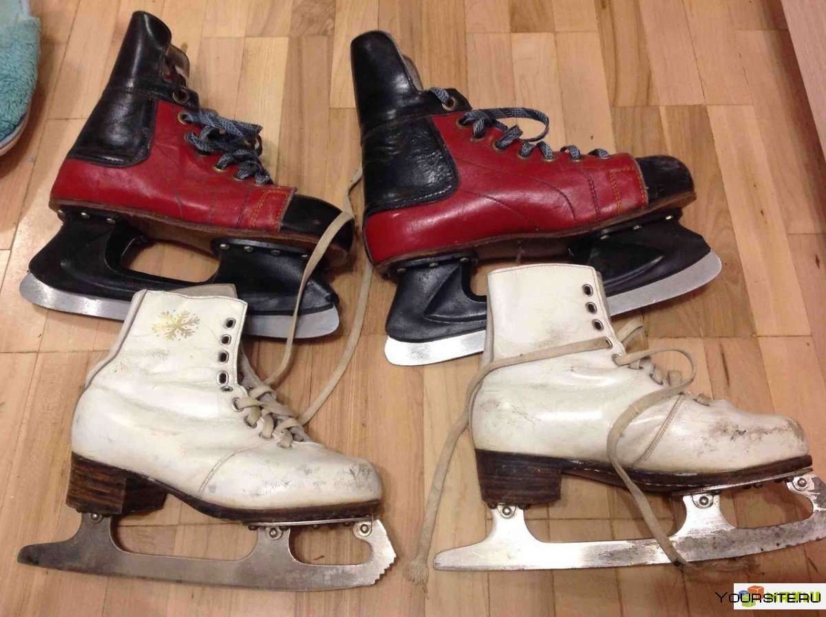 Хоккейные коньки микрон 70-80 годов
