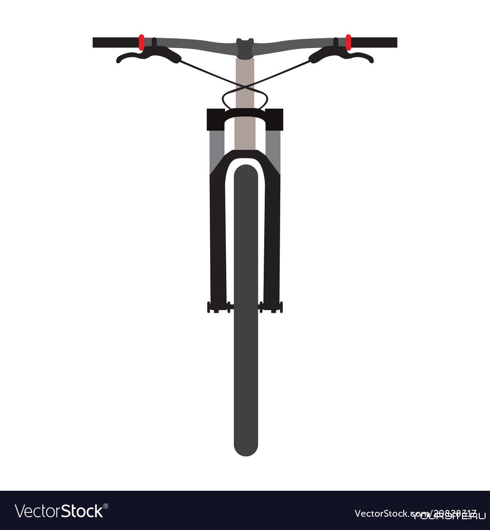 Велосипед вид спереди