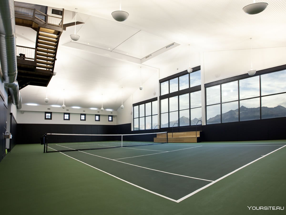 Крытый теннисный корт архитектура