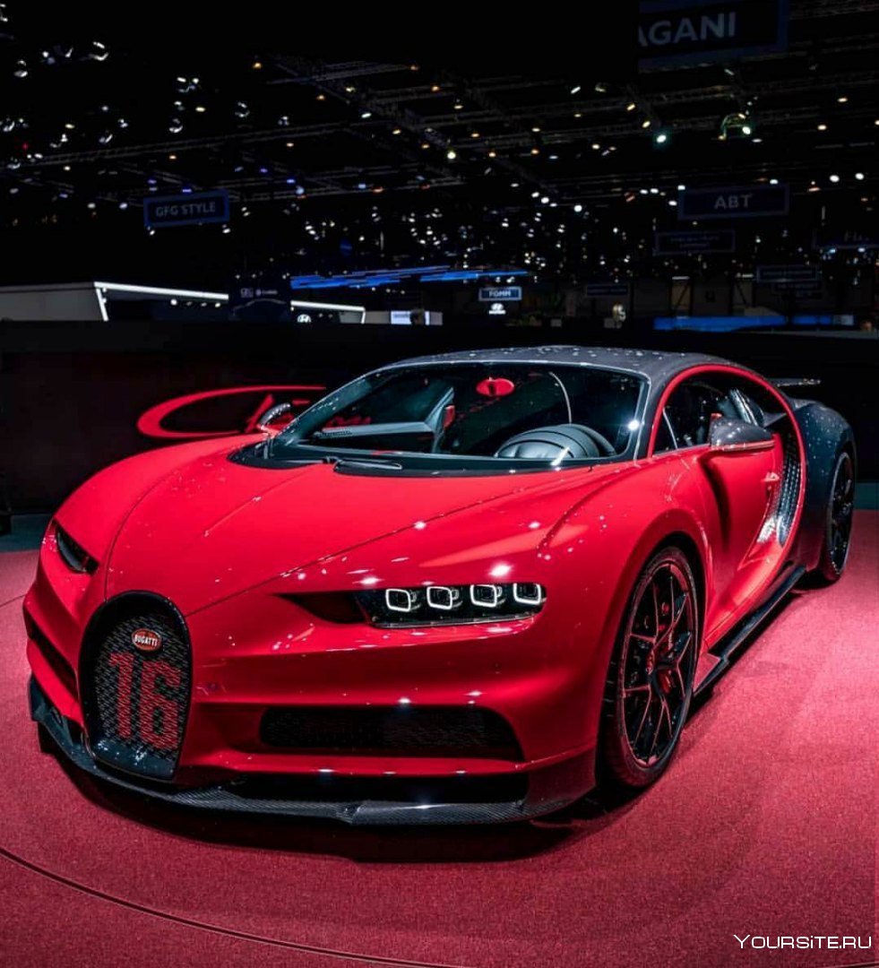 Bugatti Chiron Sport красный