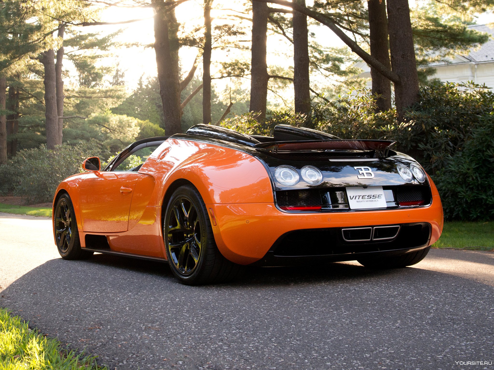 Сайт про автомобили. Bugatti Veyron Vitesse. Бугатти Вейрон черно оранжевая. Бугатти Вейрон Витесс оранжевый. Bugatti Veyron оранжевая.