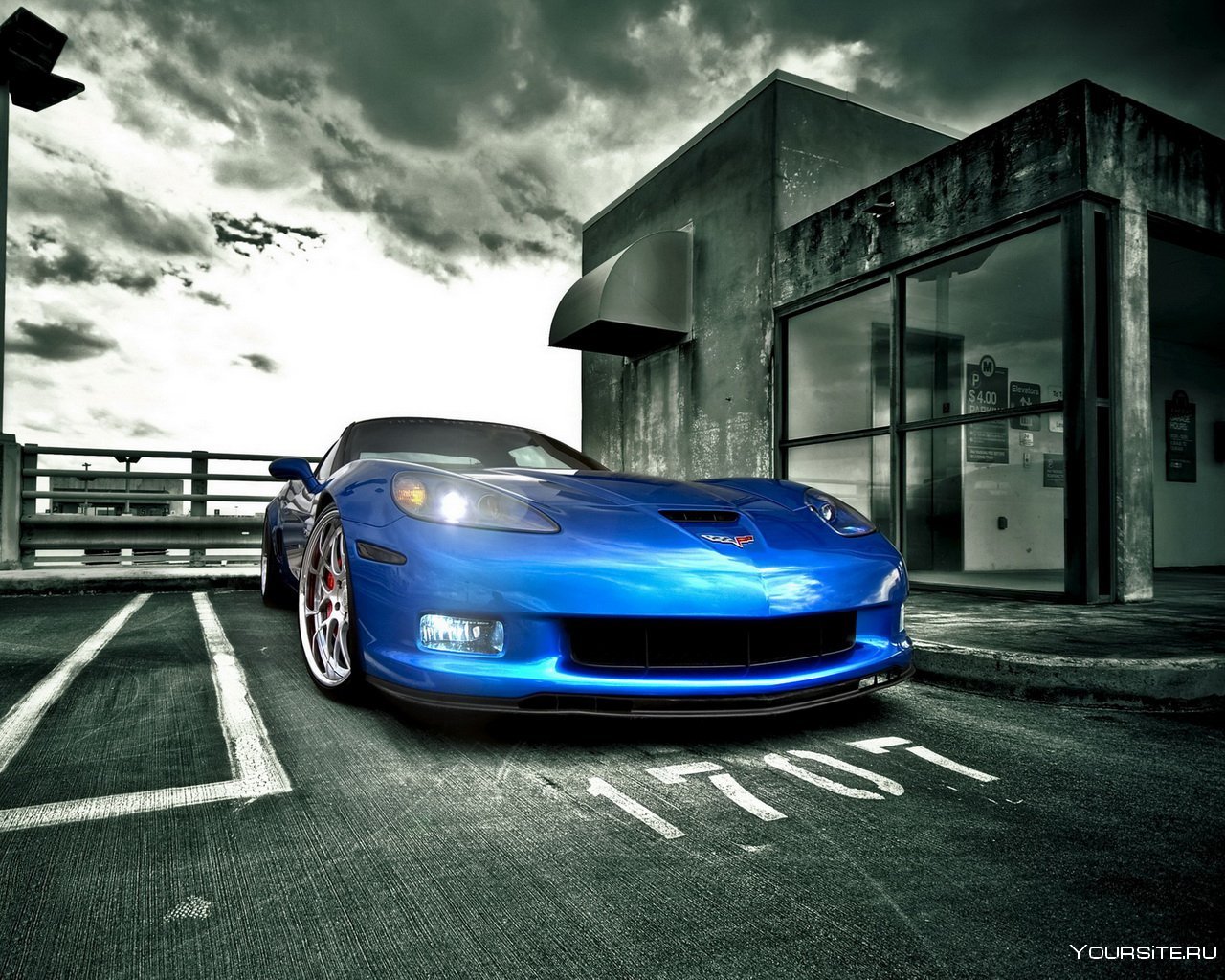 Blue Devil Corvette
