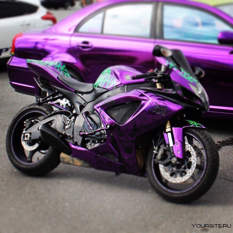 Suzuki GSXR 600 фиолетовый