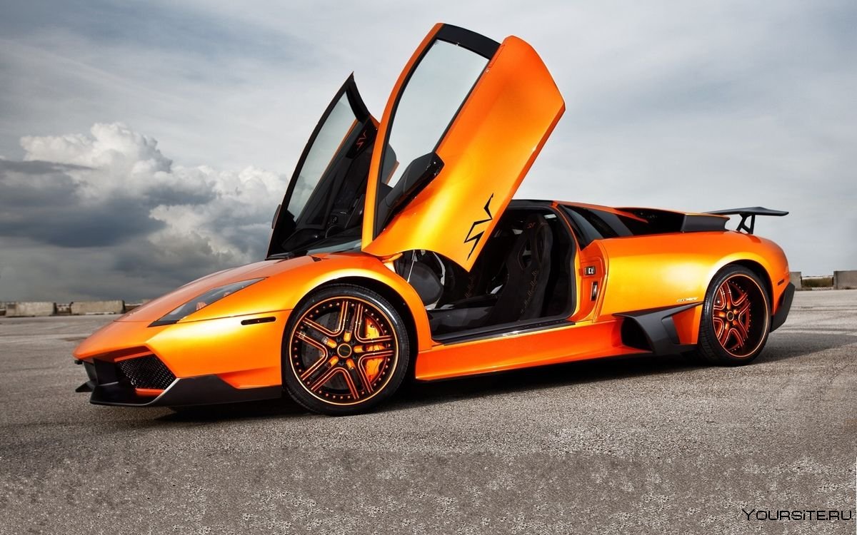 Lamborghini Murcielago оранжевая