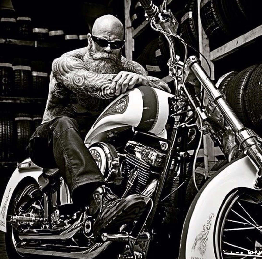Harley Davidson man чоппер
