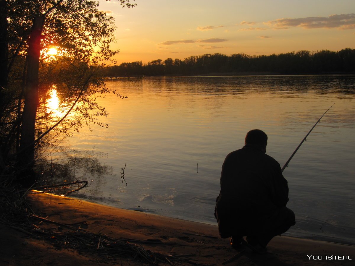 Рыбак на берегу водоема. Рыбак на берегу реки. Рыбалка вечером. Рыбак на речке. Рыбачить на берегу.
