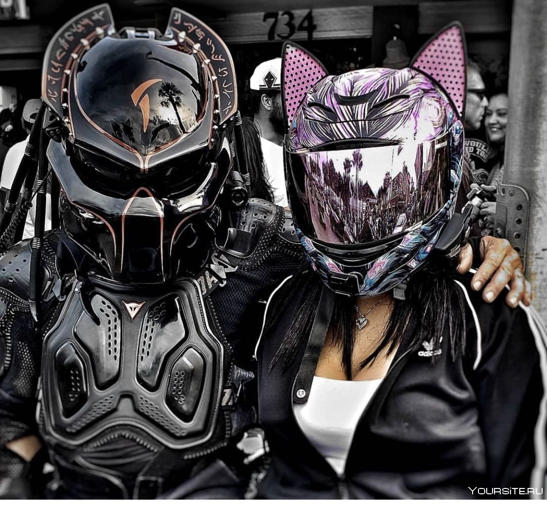 Прикольные шлемы для мотоциклов для девушек