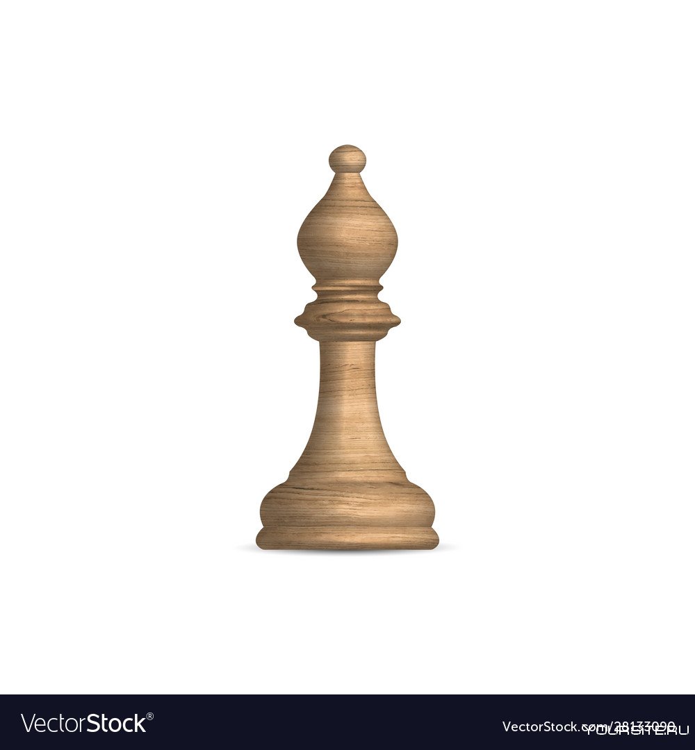 Деревянный шахматный слон