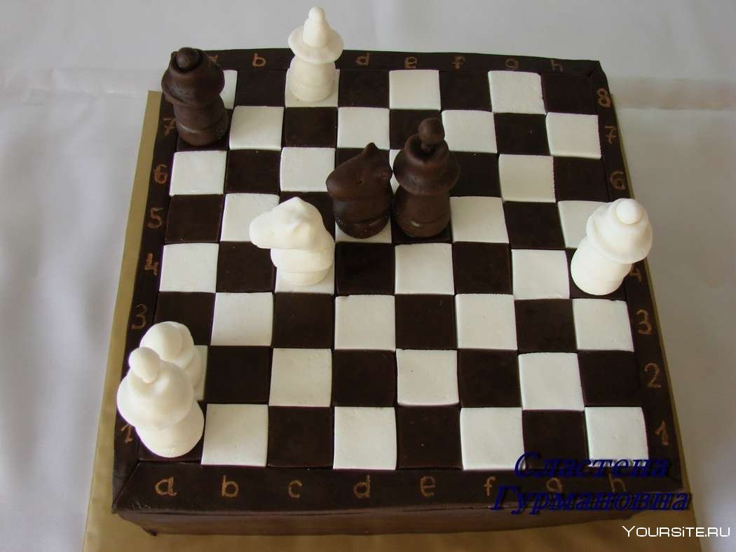 Торт шахматы кремовый