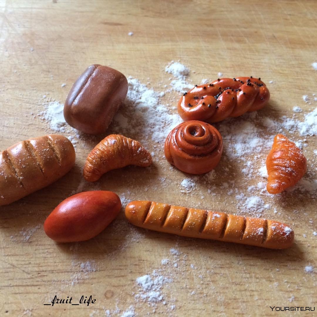 Переберушки синие из хлеба
