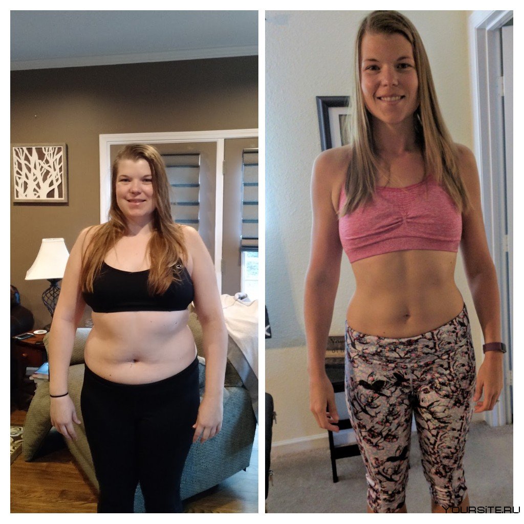 Люди до и после похудения