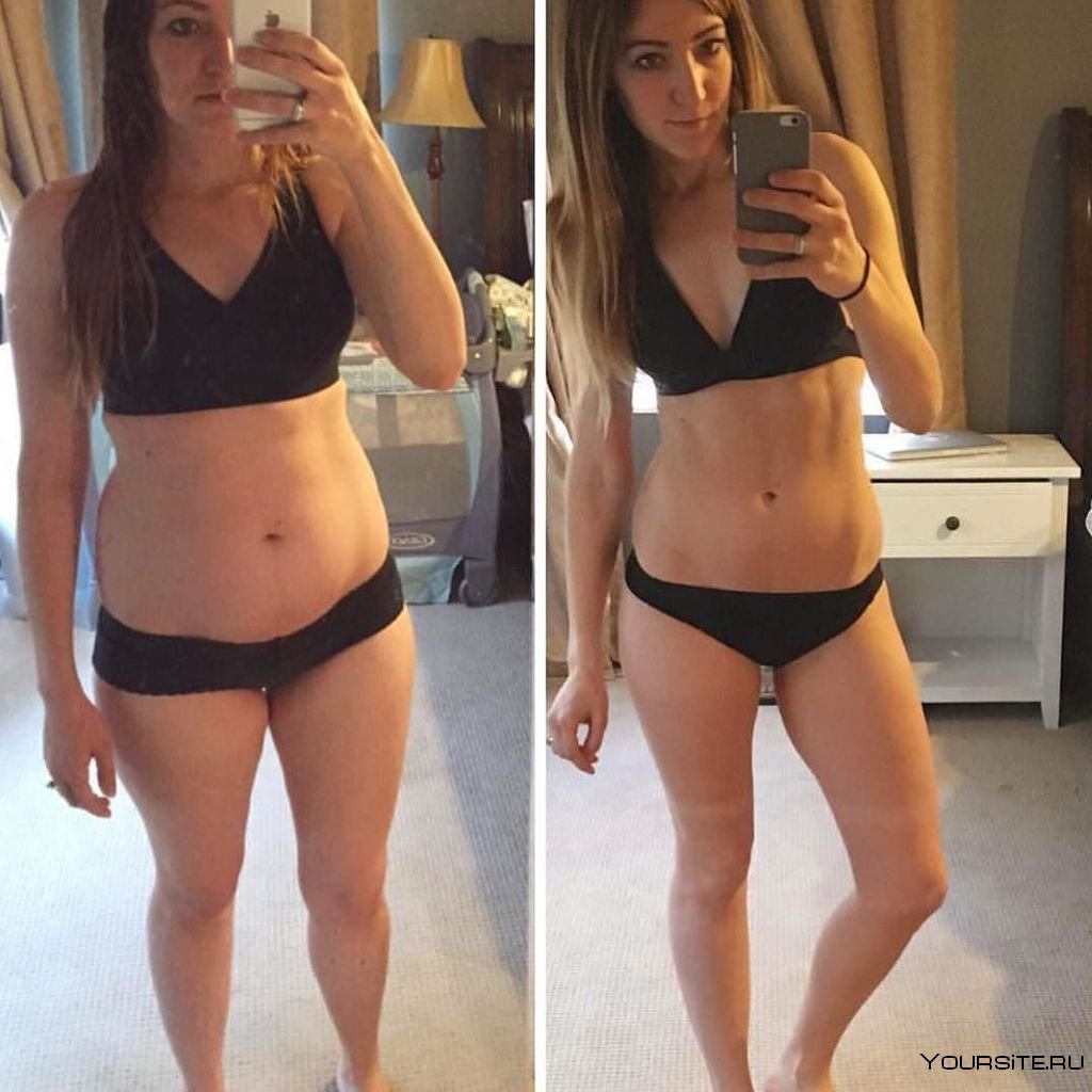 До и после похудения на 10 кг