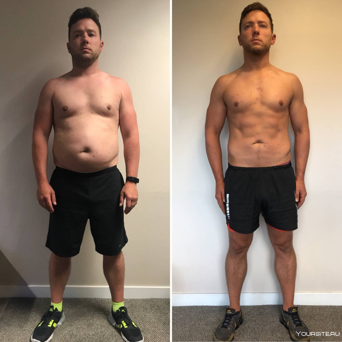Люди до и после похудения мужчины