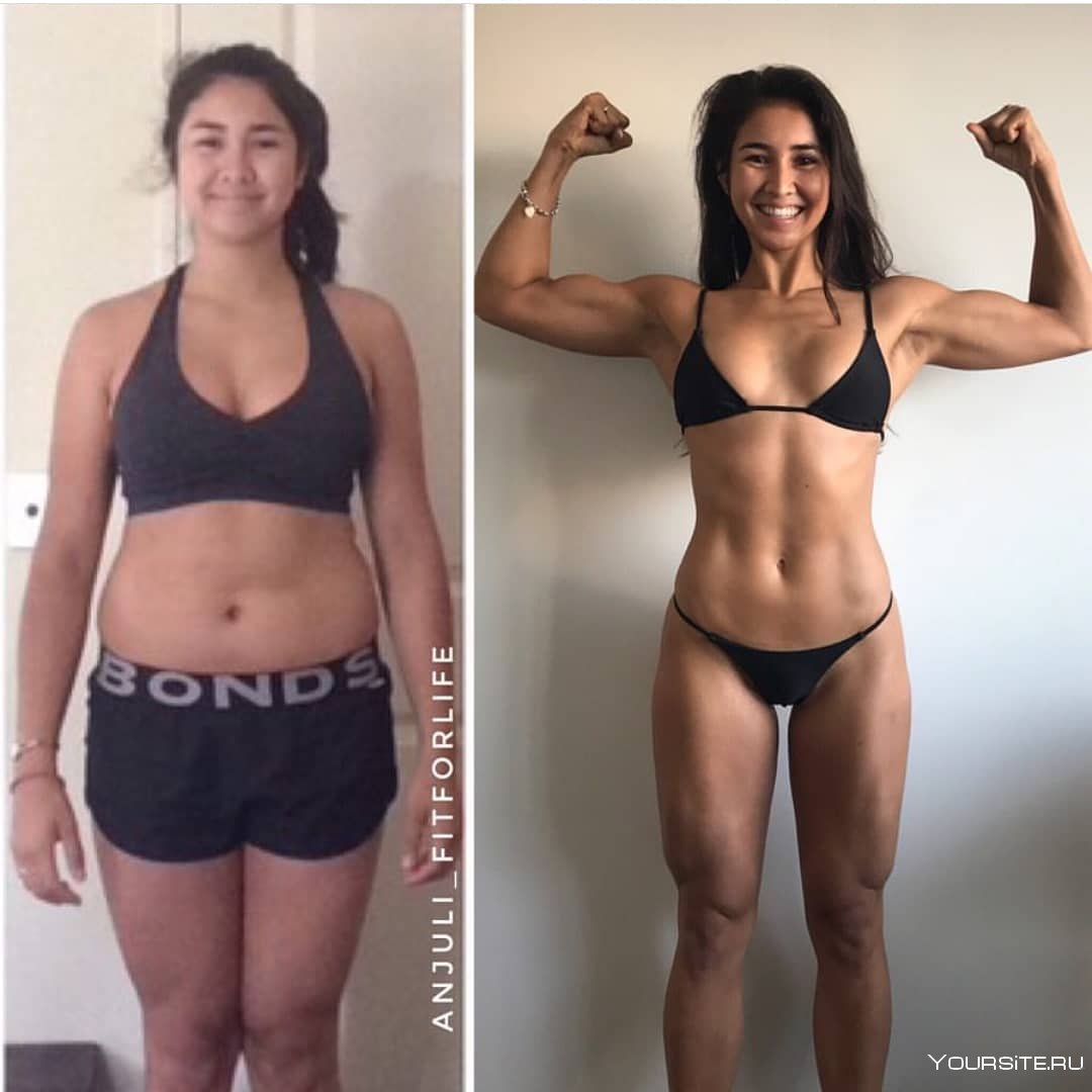 Дарья Бакулина до и после похудения