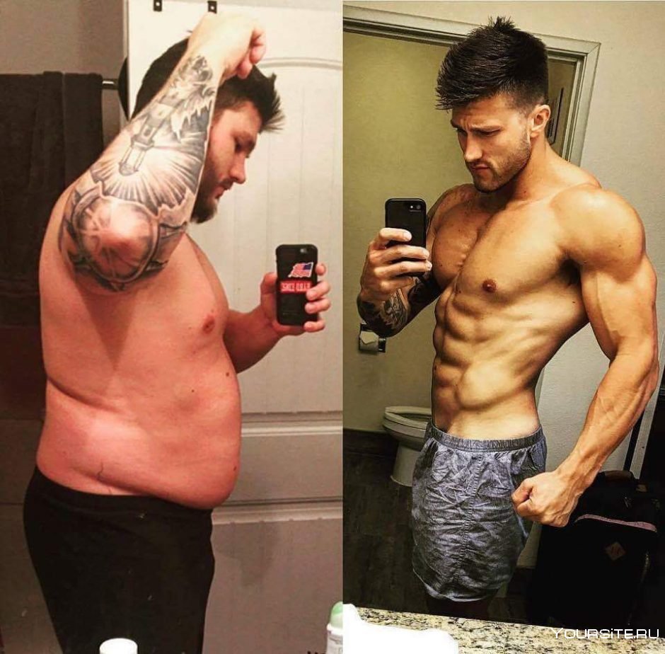 Трансформация тела до и после