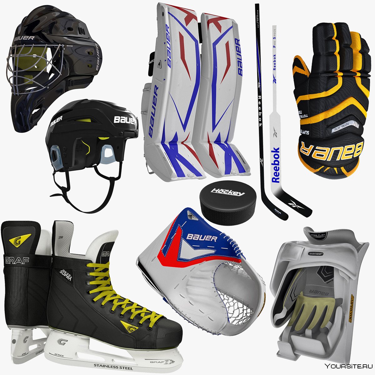 Стартовый детский хоккейный набор Salming Youth Hockey Starter Kit