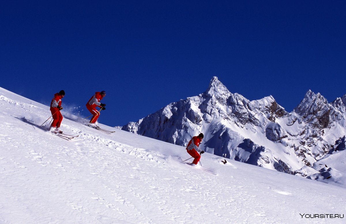 Горные лыжи Кавказ Домбай