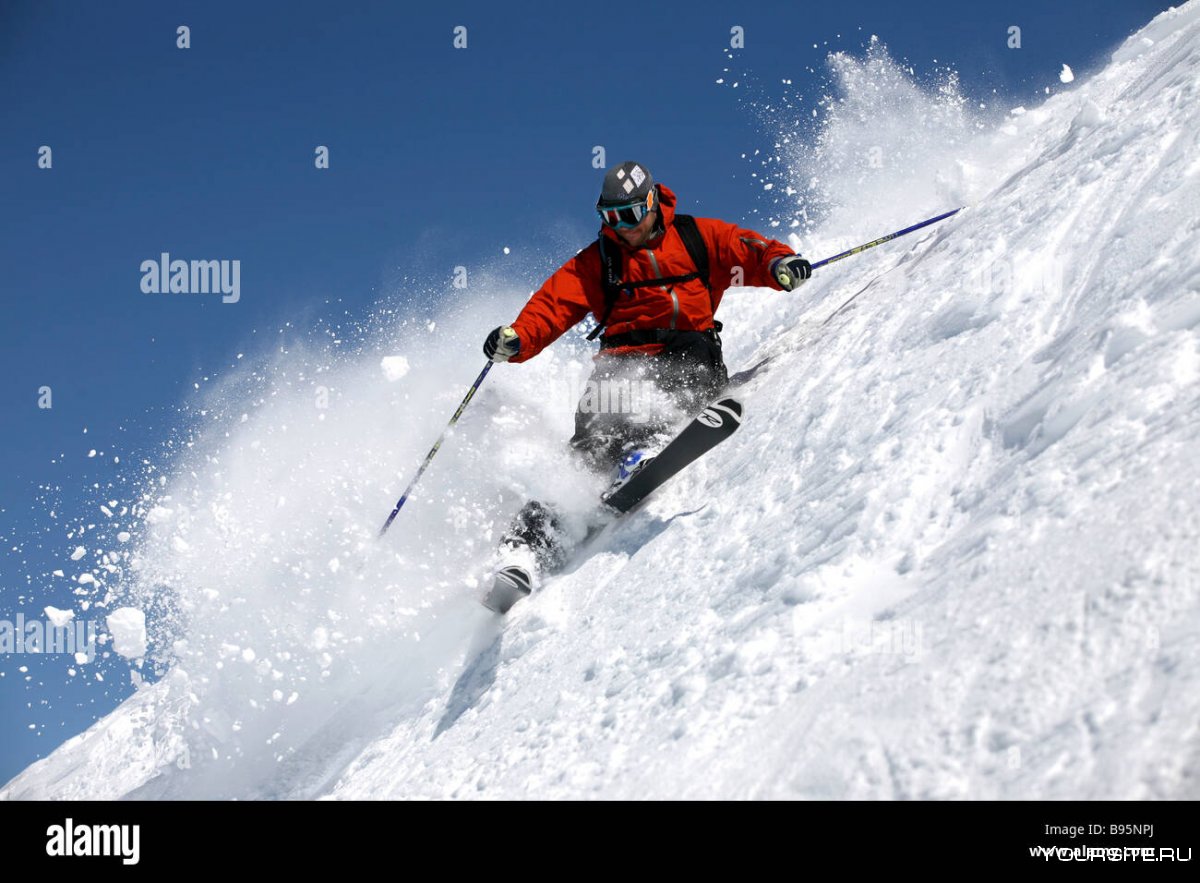 Экстрим катание на лыжах