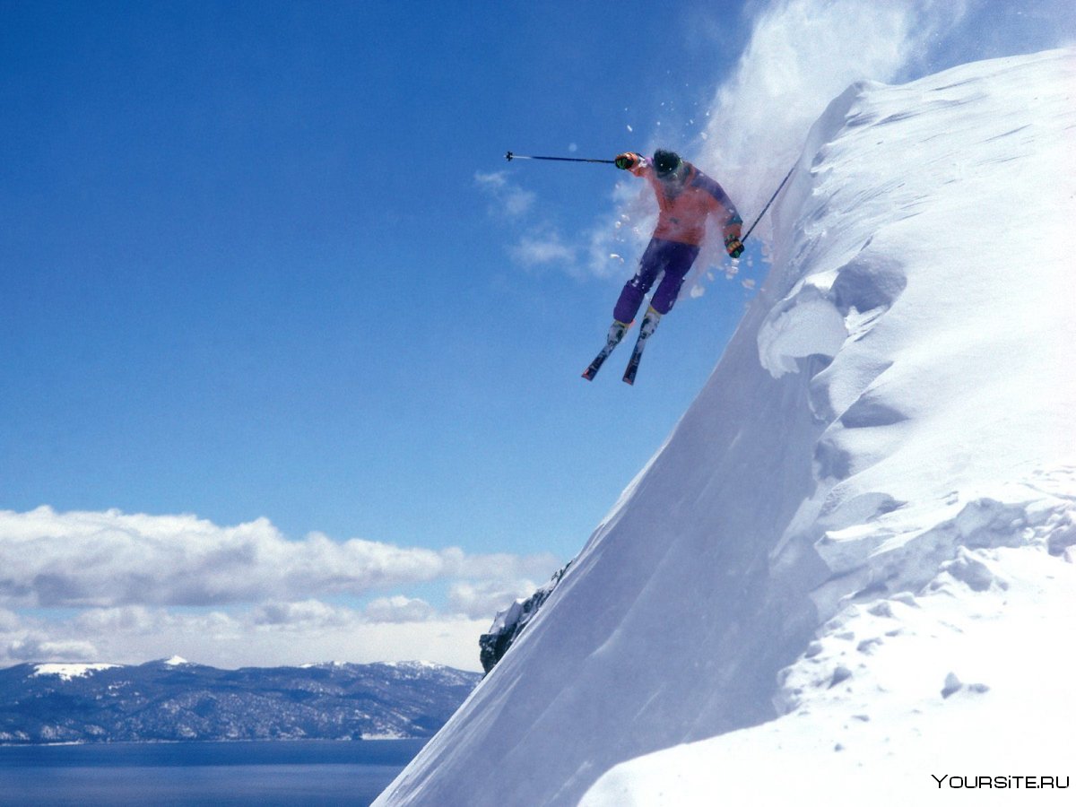 Катание на горных лыжах