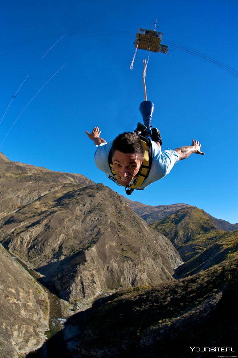 Bungee jumping новая Зеландия