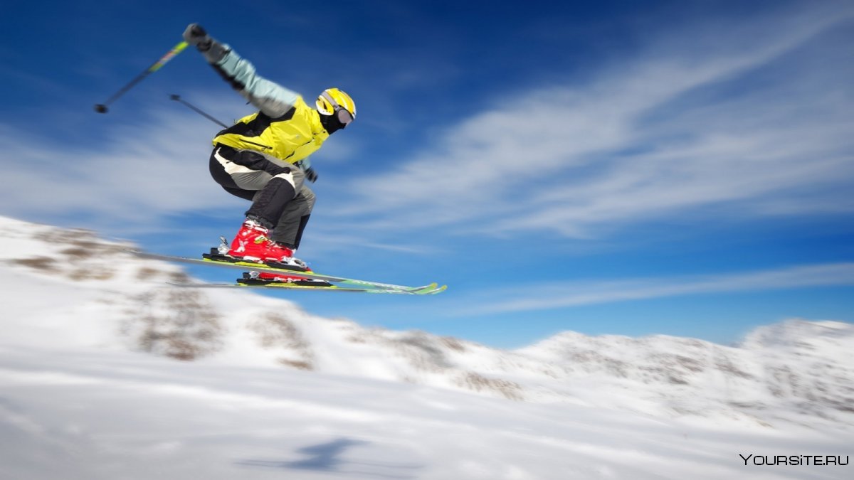Горные лыжи прыжок 360