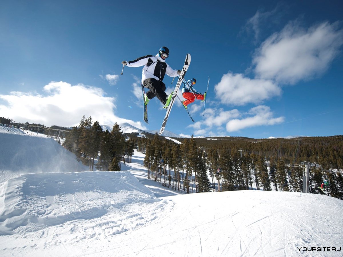 Воздушная акробатика на лыжах