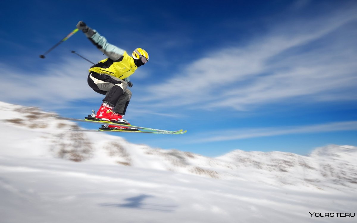 Горные лыжи прыжок 360