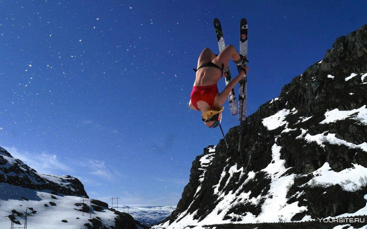 Горные лыжники девушки