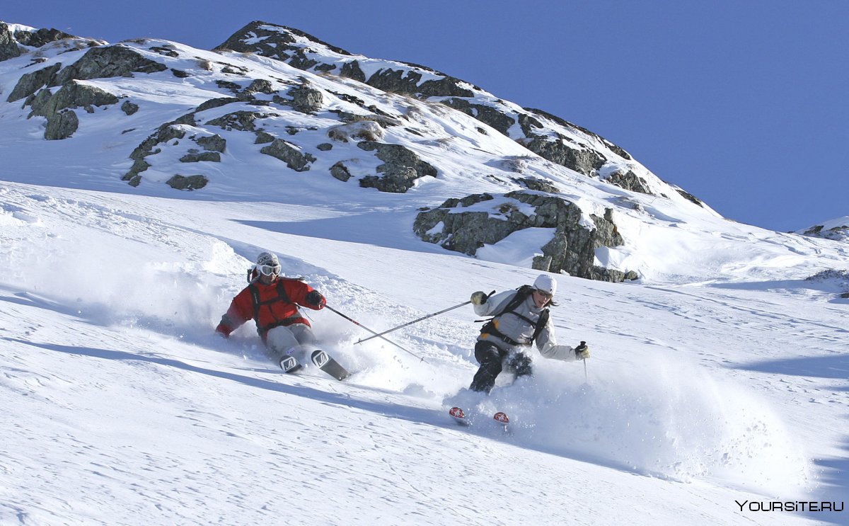 Альпы кататься на лыжах