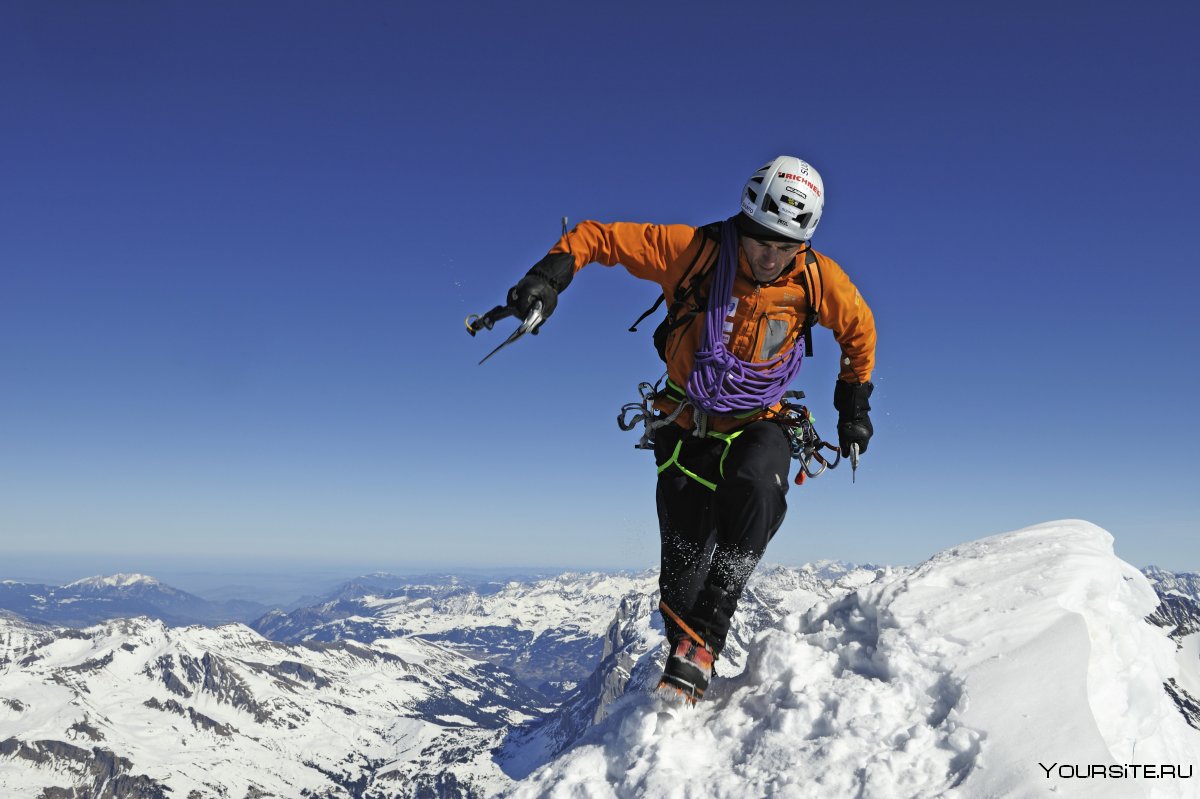 Альпинист и горнолыжник