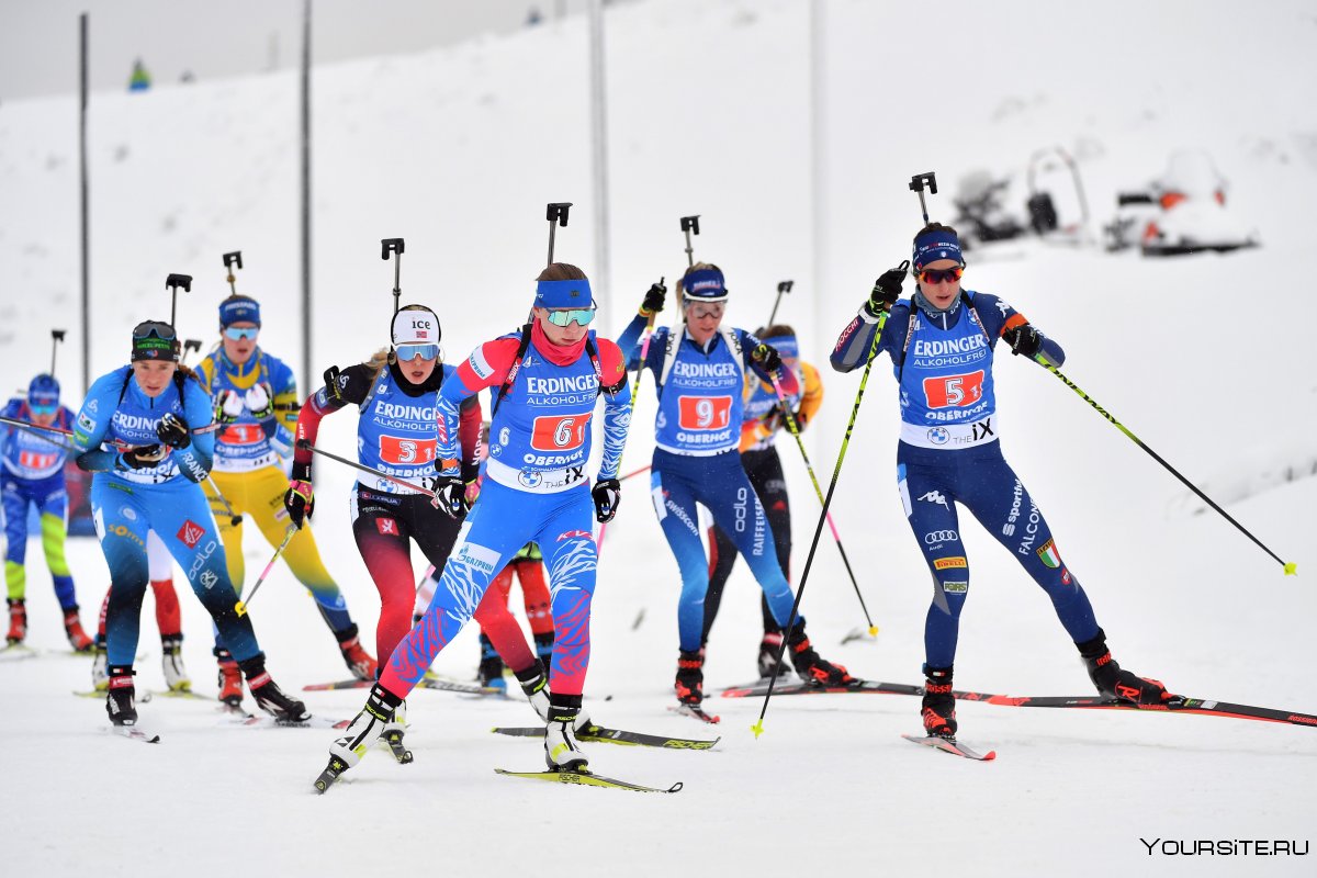 Женская сборная России по биатлону в Антхольце