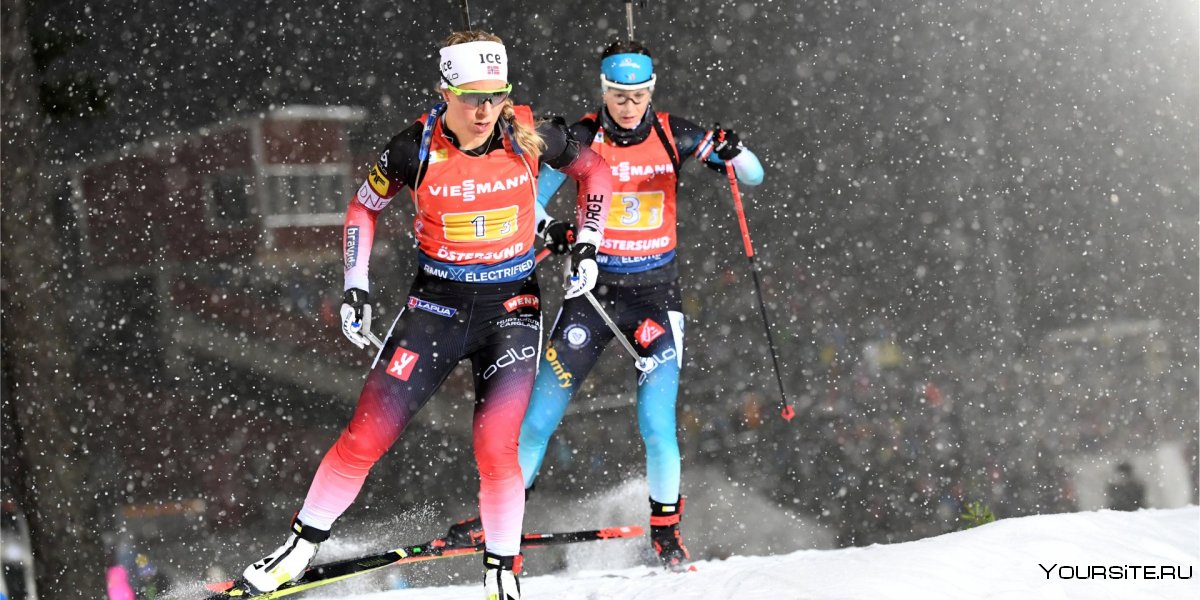 Биатлон мира женщины эстафета сборная Норвегии 2020 Тирил Экхофф