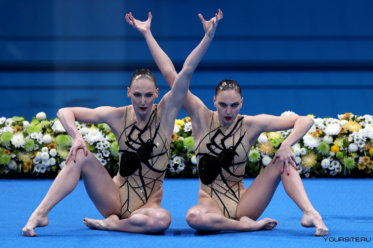 Светлана Ромашина и Светлана Колесниченко на Олимпиаде в Токио