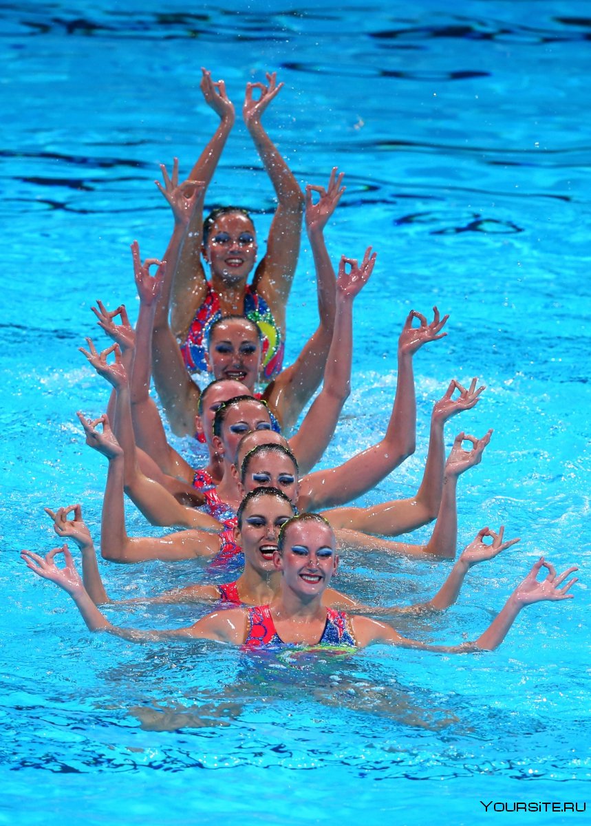 Олимпийские чемпионки по синхронному плаванию Россия