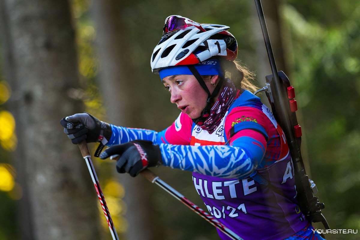 Латвийская биатлонистка Анна