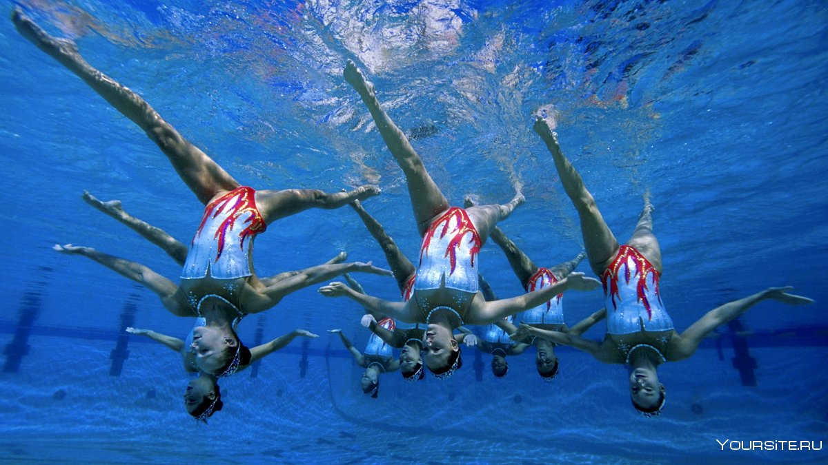 Синхронное плавание под водой