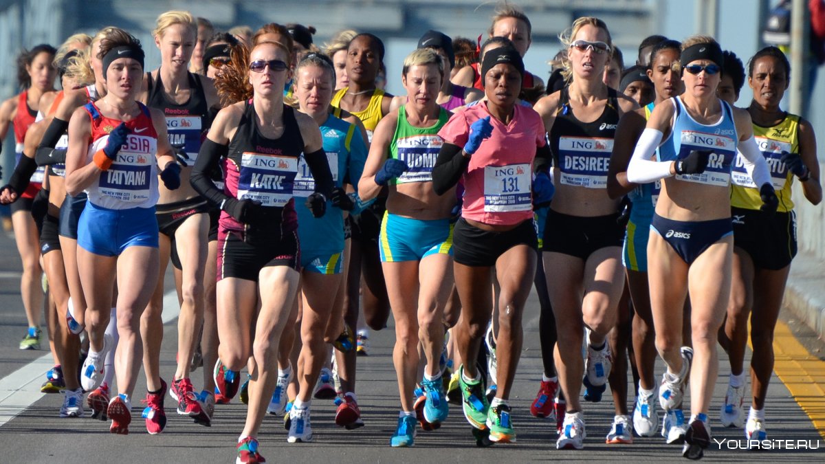 Бегуны марафонцы женщины