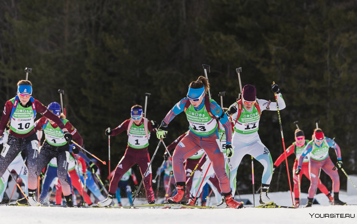 Биатлон Чемпионат России Масстарт