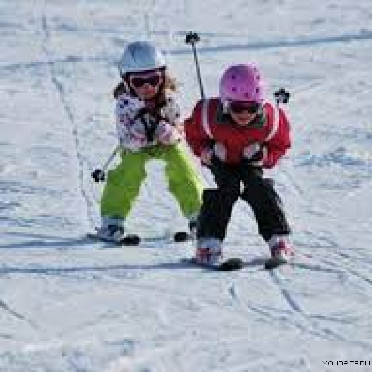 Дети горнолыжники