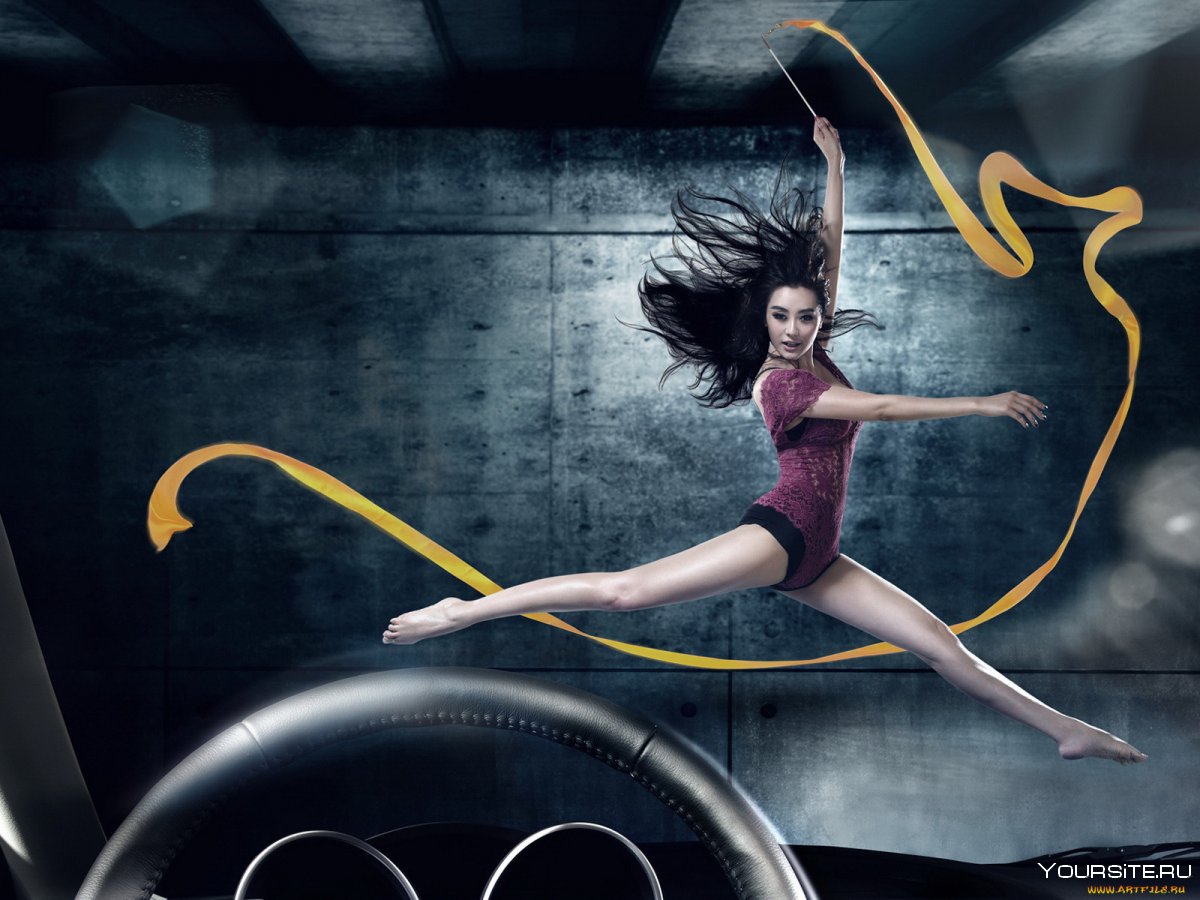 Фотосессия с лентой гимнастической