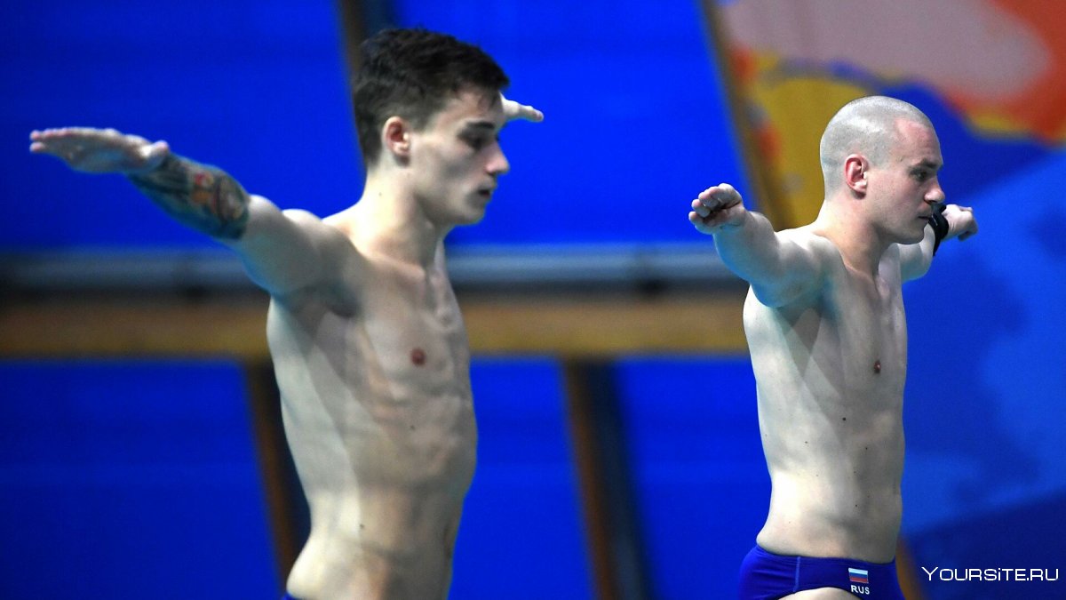 Прыжки в воду Кузнецов и Никита Шлейхер