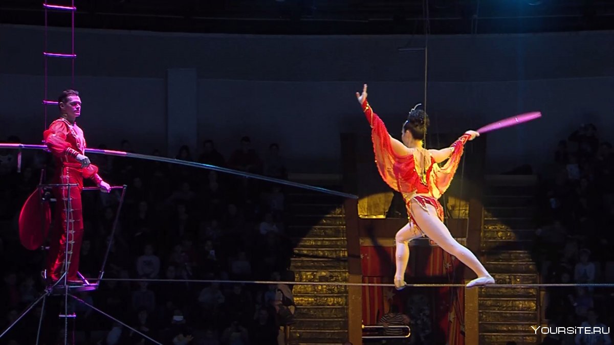 Цирковое представление жонглер