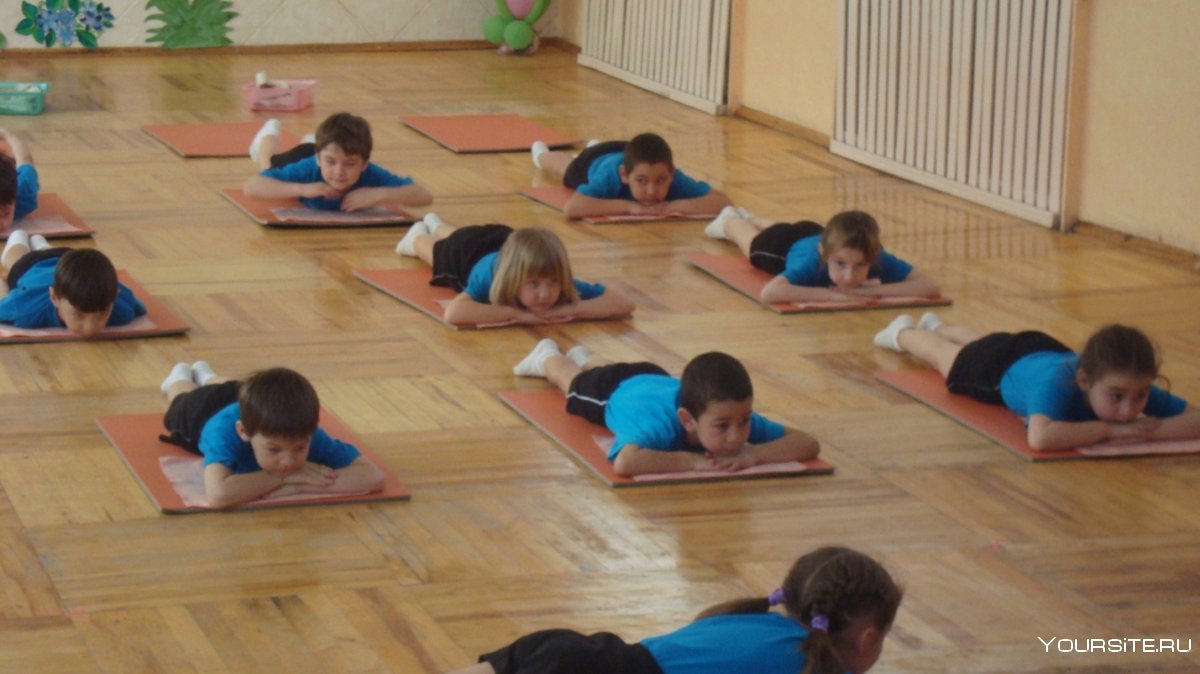 Занятия гимнастикой в детском саду