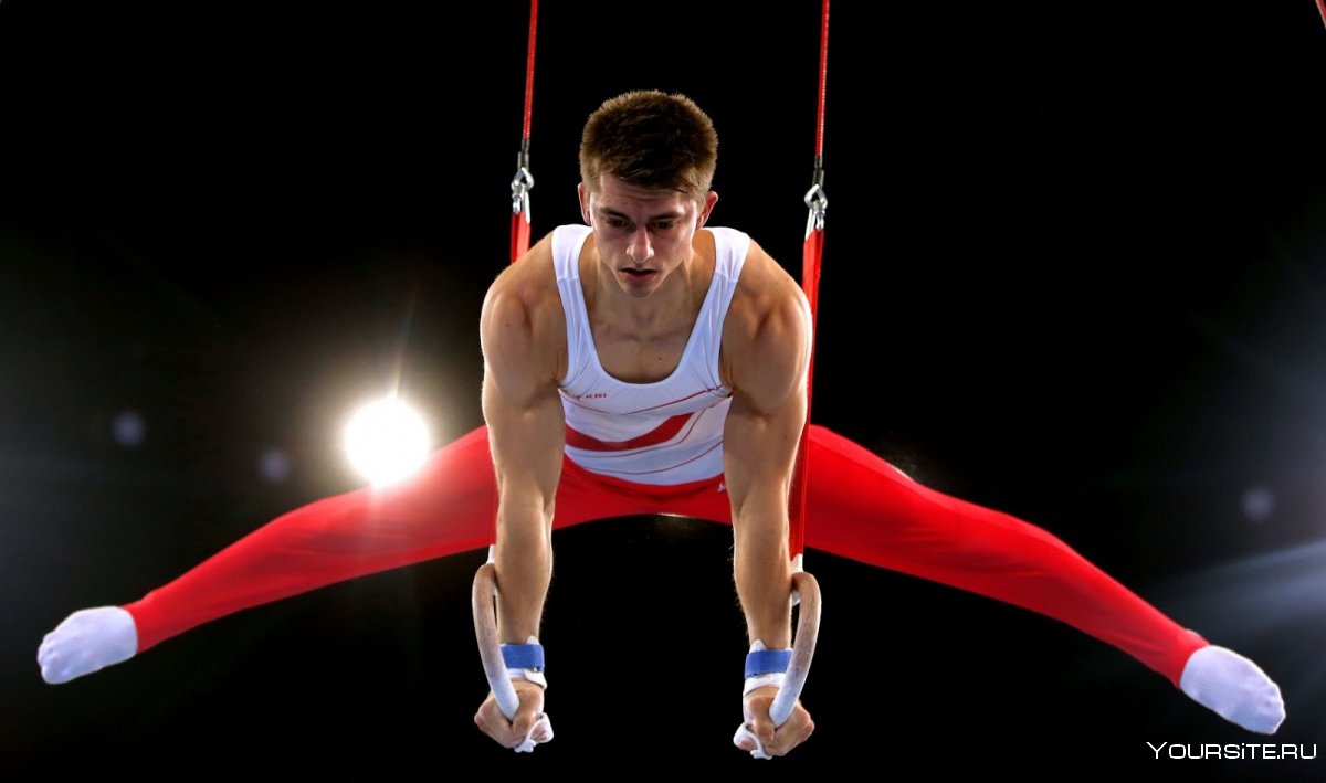 Спортивная гимнастика кольца мужчины