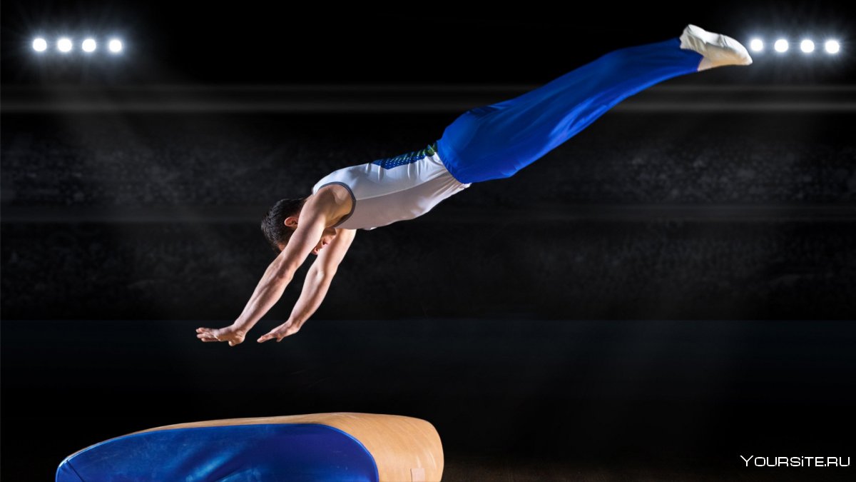 Спортивная гимнастика прыжки через коня