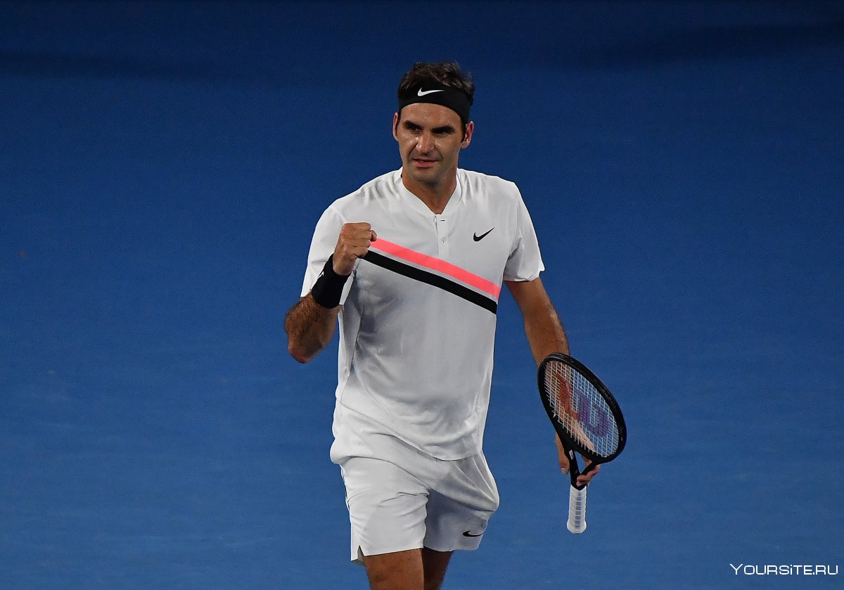 Роджер Федерер в повязке в молодости